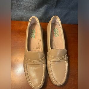 SAS Tan Leather Loafers